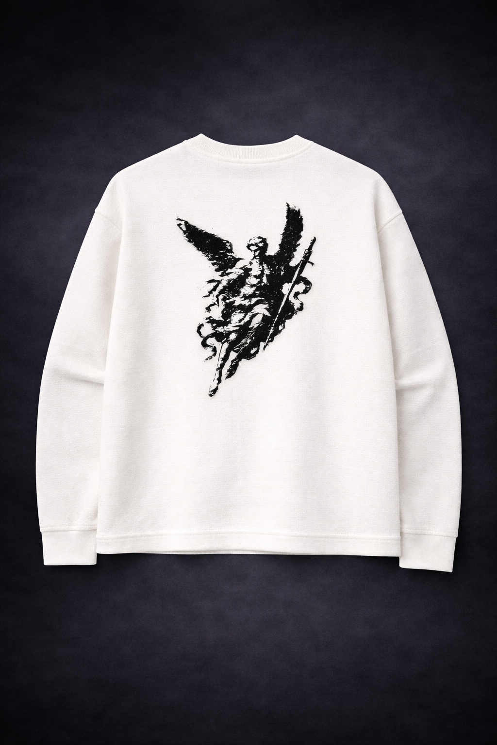 HEAVENLY GUARDIAN WAFFLE KNIT CROPPED TEE